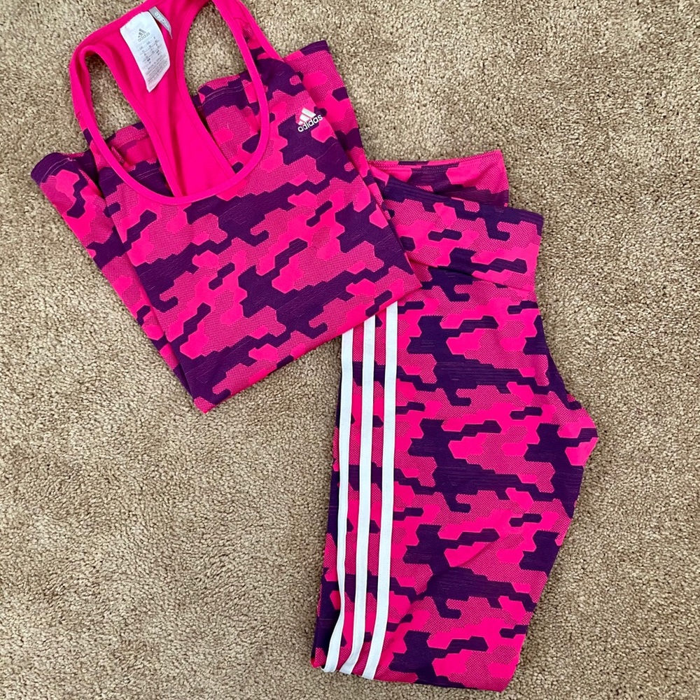 Adidas set, legging and top
